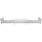 Twin pallet | for 10 mobile fences | and 10 base plates